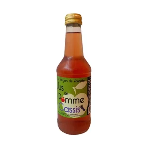 Jus de pomme cassis des vergers de Vaucelles